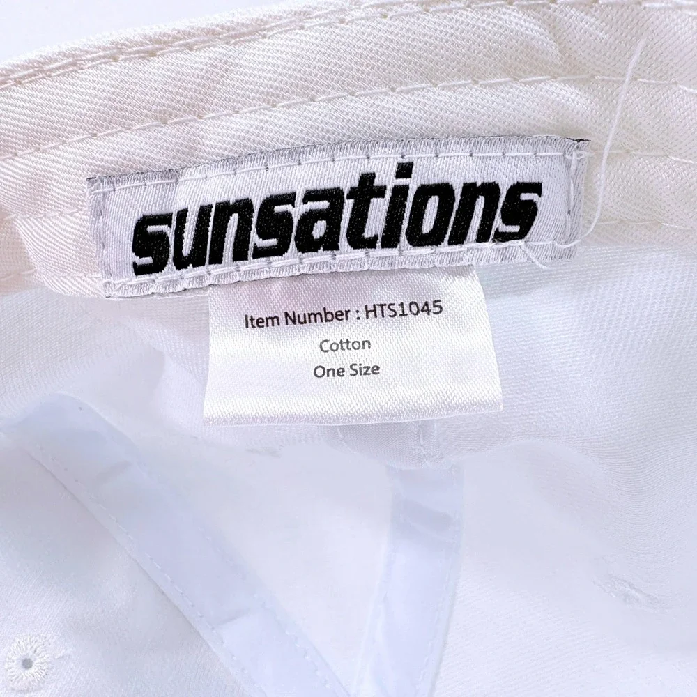 North Carolina Outer Banks Shark Patch Sunsations White Baseball Dad Hat Cap